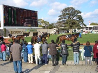 競馬場の外の様子