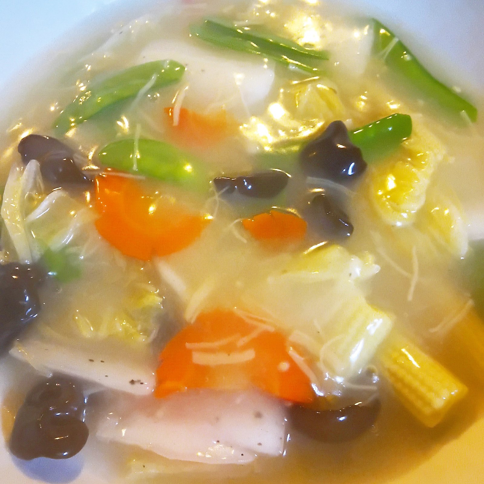 干し貝柱と野菜の淡味煮込み