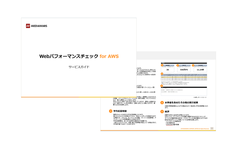Webパフォーマンスチェック for AWS